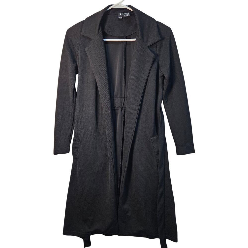 Windsor Black Cardigan Jacket Belt Size Small Dark Feminine Whimsygoth Chic